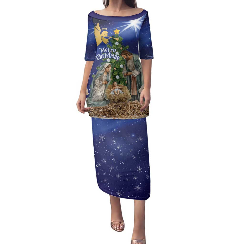 Lithuania Christmas Family Matching Puletasi and Hawaiian Shirt Chistmas Begin With Christ - Wonder Print Shop