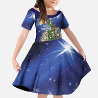 Lithuania Christmas Family Matching Short Sleeve Bodycon Dress and Hawaiian Shirt Chistmas Begin With Christ - Wonder Print Shop