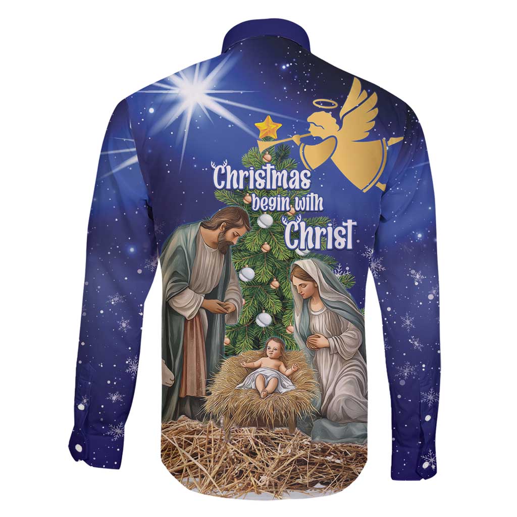 Lithuania Christmas Family Matching Summer Maxi Dress and Hawaiian Shirt Chistmas Begin With Christ - Wonder Print Shop