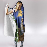 Lithuania Christmas Hooded Blanket Chistmas Begin With Christ