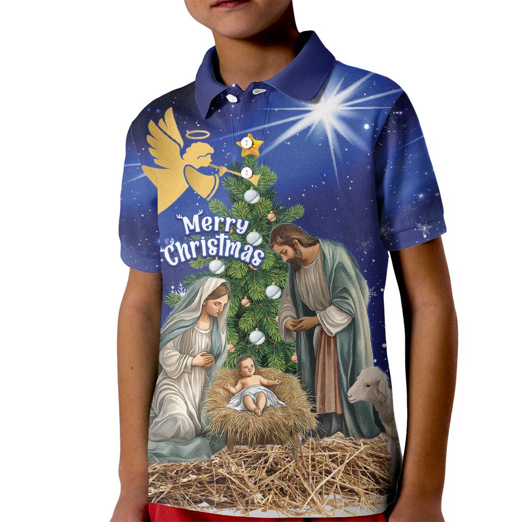 Lithuania Christmas Kid Polo Shirt Chistmas Begin With Christ - Wonder Print Shop