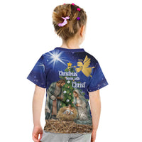 Lithuania Christmas Kid T Shirt Chistmas Begin With Christ - Wonder Print Shop