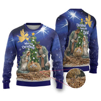 Lithuania Christmas Ugly Christmas Sweater Chistmas Begin With Christ - Wonder Print Shop
