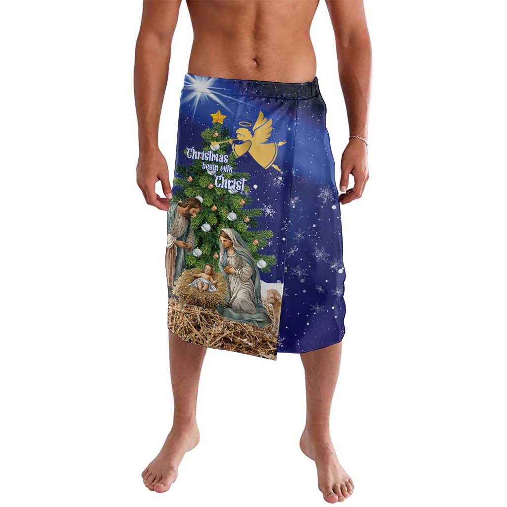 Lithuania Christmas Lavalava Chistmas Begin With Christ - Wonder Print Shop