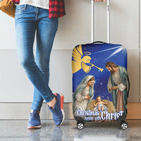 Lithuania Christmas Luggage Cover Chistmas Begin With Christ - Wonder Print Shop
