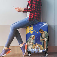 Lithuania Christmas Luggage Cover Chistmas Begin With Christ - Wonder Print Shop