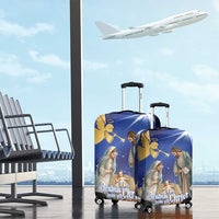 Lithuania Christmas Luggage Cover Chistmas Begin With Christ - Wonder Print Shop
