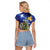 Lithuania Christmas Raglan Cropped T Shirt Chistmas Begin With Christ - Wonder Print Shop
