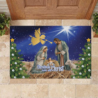 Lithuania Christmas Rubber Doormat Chistmas Begin With Christ - Wonder Print Shop