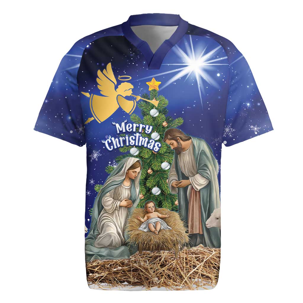 Lithuania Christmas Rugby Jersey Chistmas Begin With Christ - Wonder Print Shop