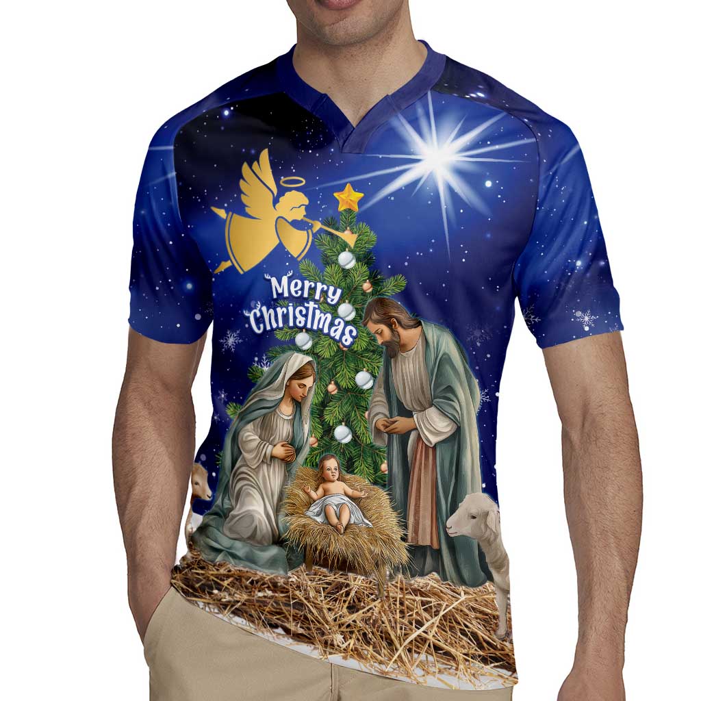 Lithuania Christmas Rugby Jersey Chistmas Begin With Christ - Wonder Print Shop