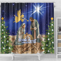 Lithuania Christmas Shower Curtain Chistmas Begin With Christ