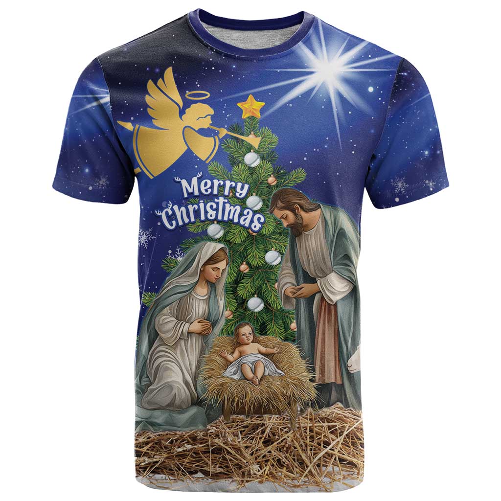 Lithuania Christmas T Shirt Chistmas Begin With Christ - Wonder Print Shop