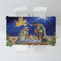 Lithuania Christmas Tablecloth Chistmas Begin With Christ - Wonder Print Shop