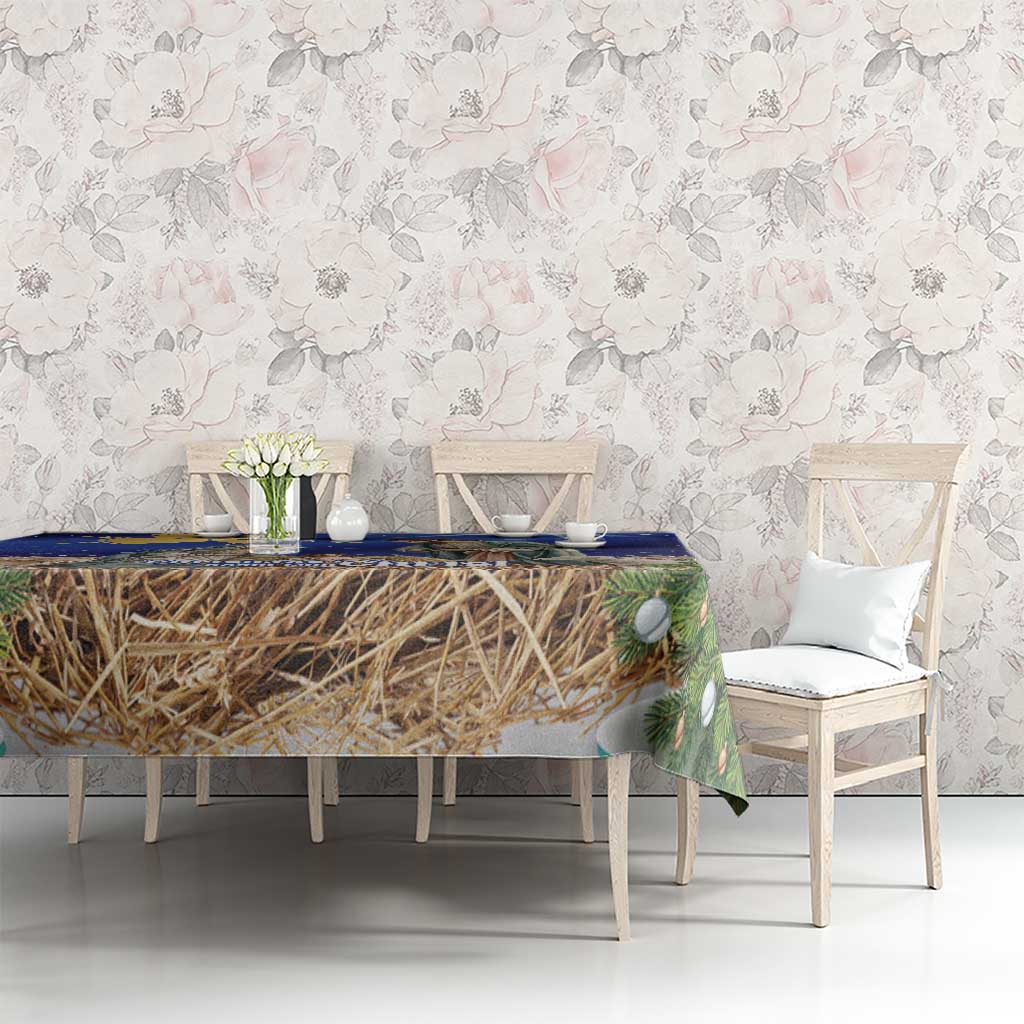 Lithuania Christmas Tablecloth Chistmas Begin With Christ - Wonder Print Shop