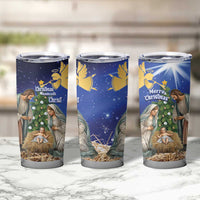Lithuania Christmas Tumbler Cup Chistmas Begin With Christ - Wonder Print Shop