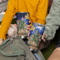 Lithuania Christmas Tumbler Cup Chistmas Begin With Christ - Wonder Print Shop