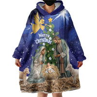 Lithuania Christmas Wearable Blanket Hoodie Chistmas Begin With Christ - Wonder Print Shop