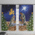 Lithuania Christmas Window Curtain Chistmas Begin With Christ - Wonder Print Shop