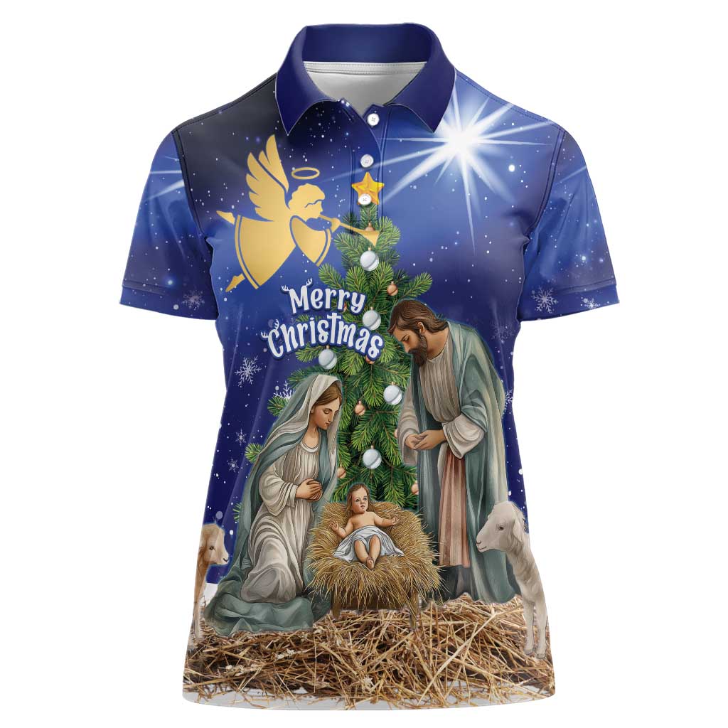 Lithuania Christmas Women Polo Shirt Chistmas Begin With Christ - Wonder Print Shop