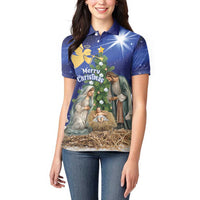 Lithuania Christmas Women Polo Shirt Chistmas Begin With Christ - Wonder Print Shop