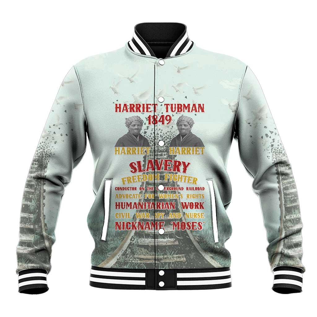 Harriet Tubman 1849 Baseball Jacket Freedom Fighter Legacy - Wonder Print Shop