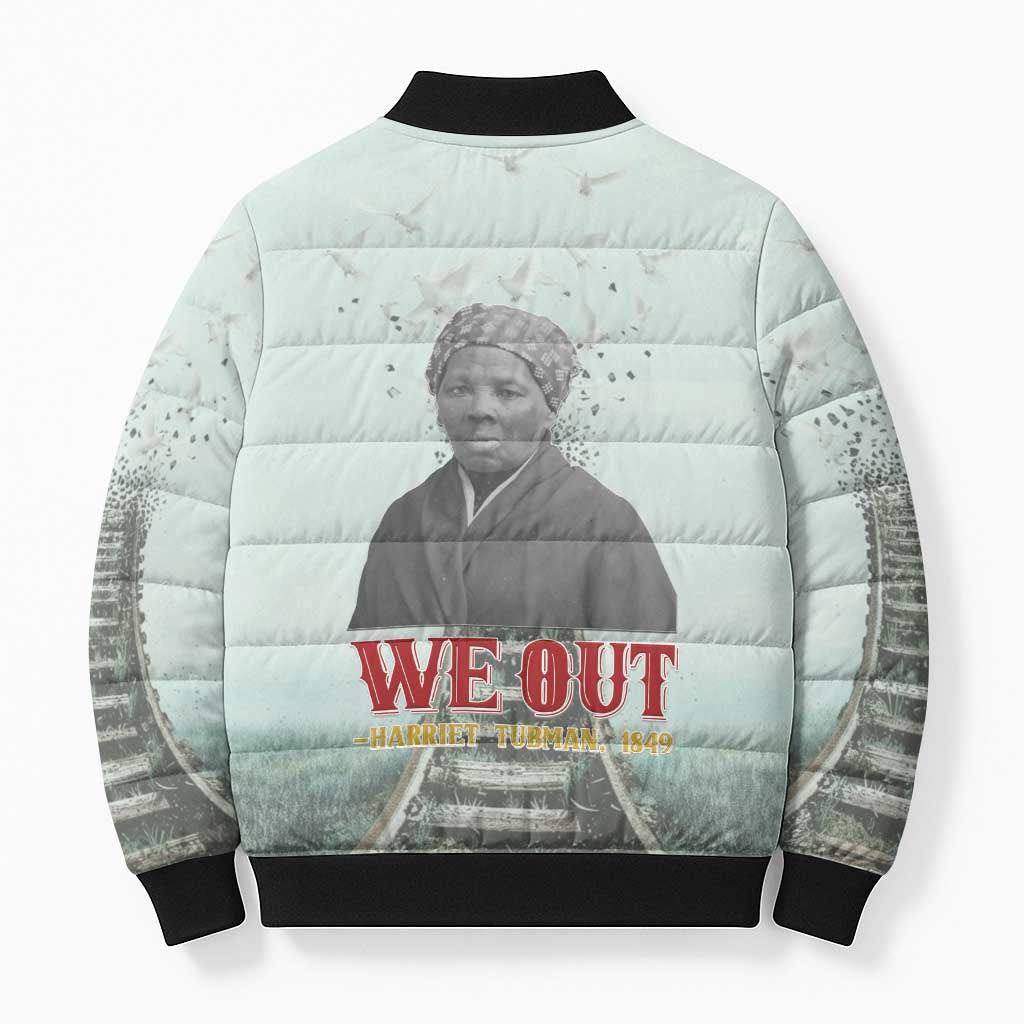 Harriet Tubman 1849 Bomber Puffer Jacket Freedom Fighter Legacy - Wonder Print Shop