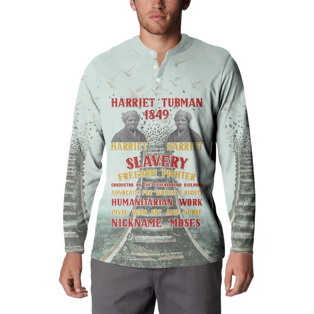 Harriet Tubman 1849 Button Sweatshirt Freedom Fighter Legacy - Wonder Print Shop
