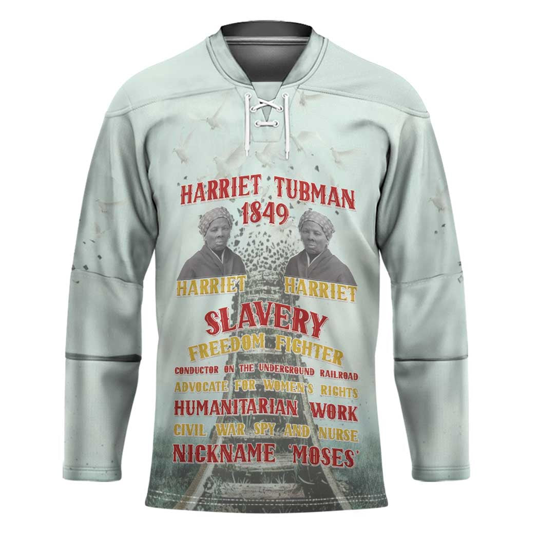 Harriet Tubman 1849 Hockey Jersey Freedom Fighter Legacy - Wonder Print Shop