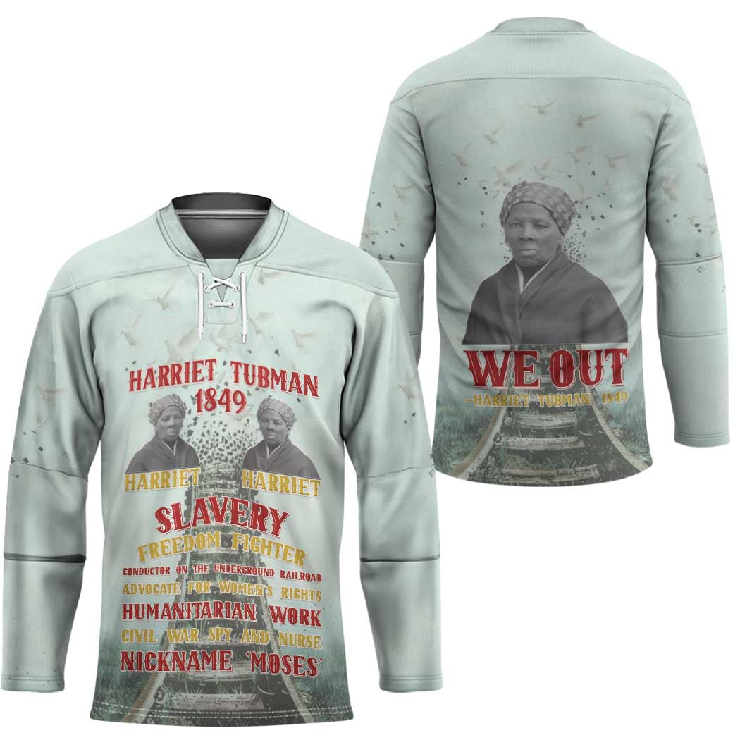 Harriet Tubman 1849 Hockey Jersey Freedom Fighter Legacy - Wonder Print Shop