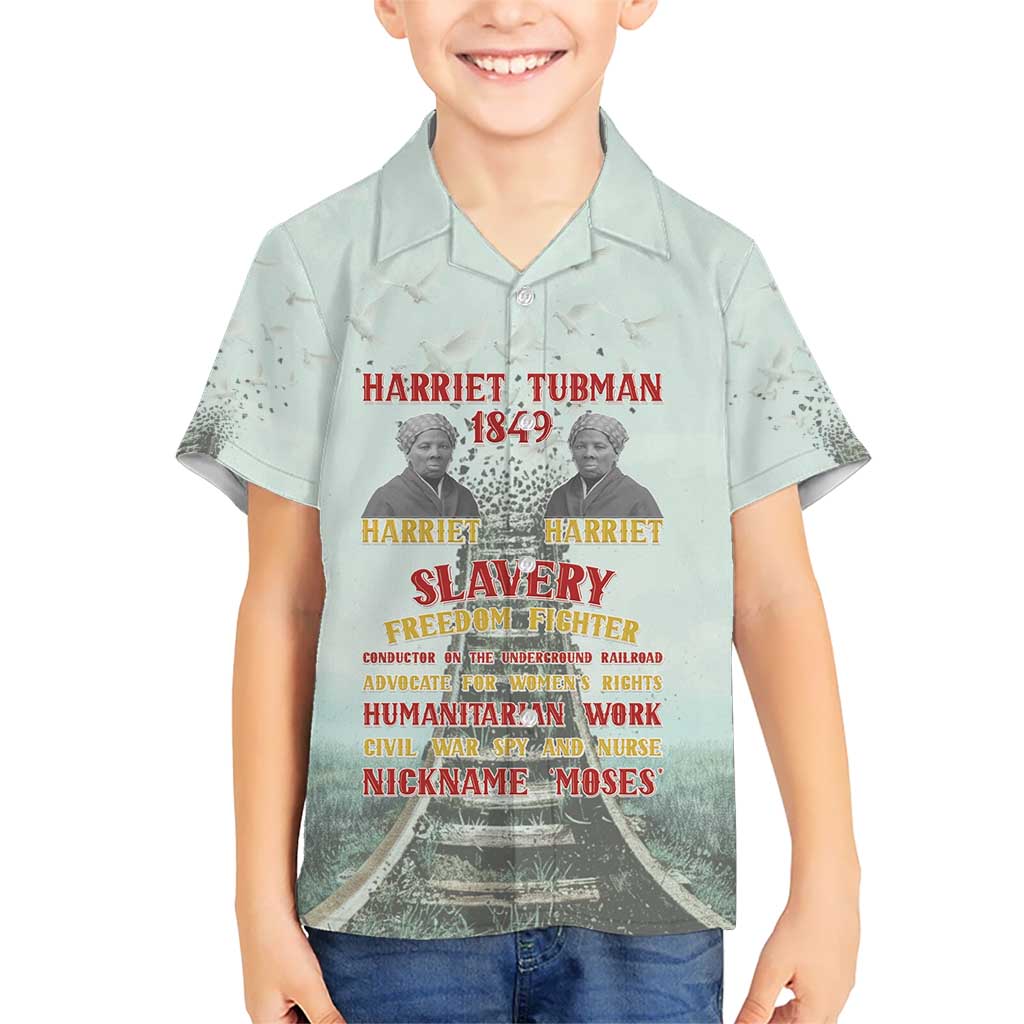 Harriet Tubman 1849 Kid Hawaiian Shirt Freedom Fighter Legacy - Wonder Print Shop