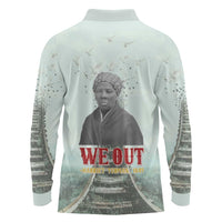 Harriet Tubman 1849 Long Sleeve Polo Shirt Freedom Fighter Legacy - Wonder Print Shop