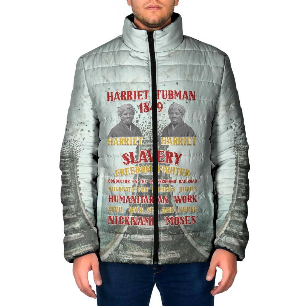 Harriet Tubman 1849 Padded Jacket Freedom Fighter Legacy - Wonder Print Shop