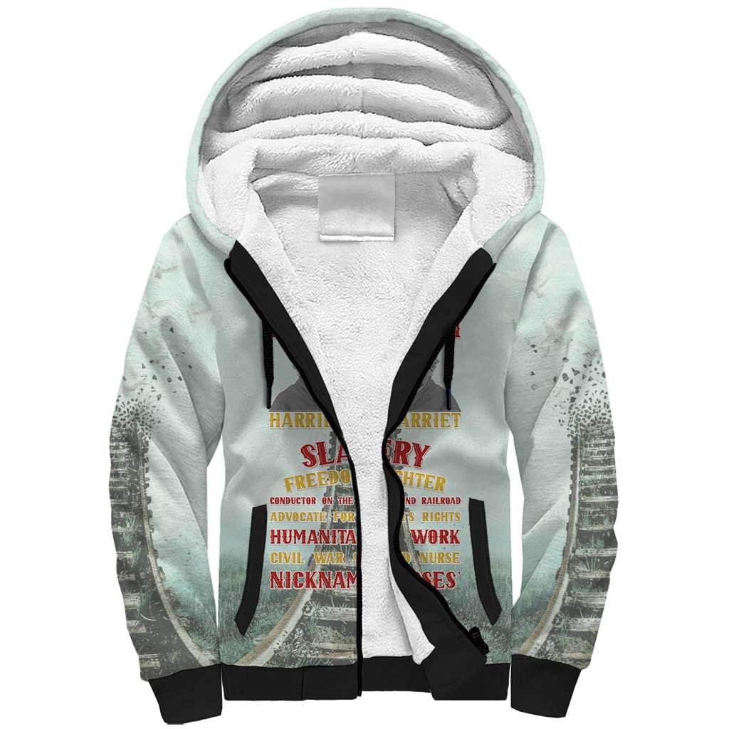 Harriet Tubman 1849 Sherpa Hoodie Freedom Fighter Legacy - Wonder Print Shop