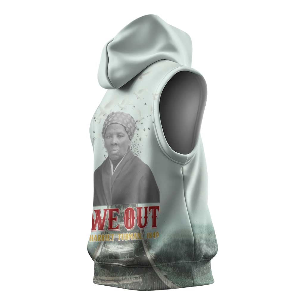 Harriet Tubman 1849 Sleeveless Hoodie Freedom Fighter Legacy - Wonder Print Shop
