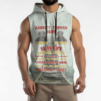 Harriet Tubman 1849 Sleeveless Hoodie Freedom Fighter Legacy - Wonder Print Shop