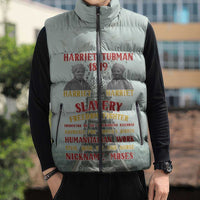 Harriet Tubman 1849 Sleeveless Puffer Jacket Freedom Fighter Legacy - Wonder Print Shop