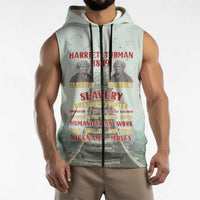 Harriet Tubman 1849 Sleeveless Zip Hoodie Freedom Fighter Legacy - Wonder Print Shop