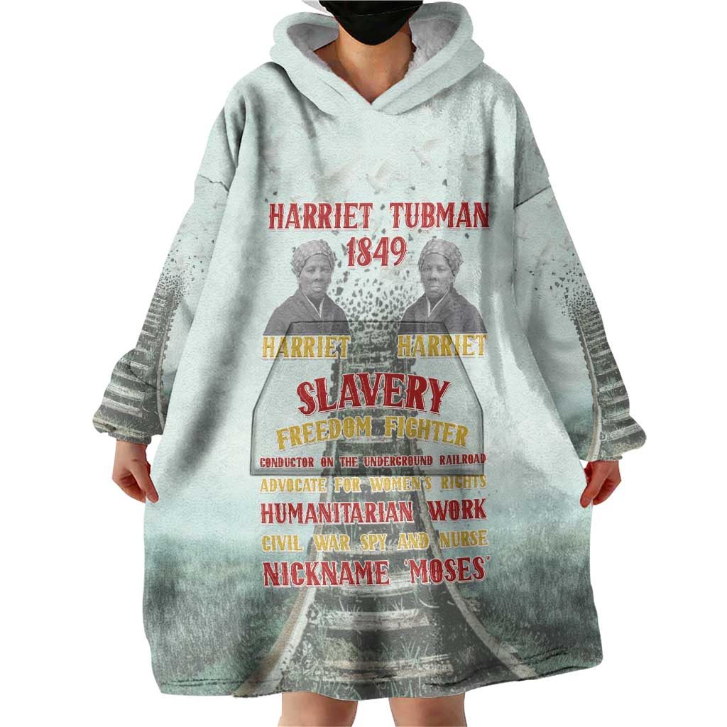 Harriet Tubman 1849 Wearable Blanket Hoodie Freedom Fighter Legacy - Wonder Print Shop