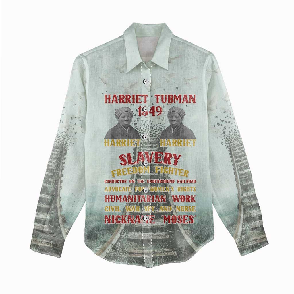 Harriet Tubman 1849 Women Casual Shirt Freedom Fighter Legacy - Wonder Print Shop