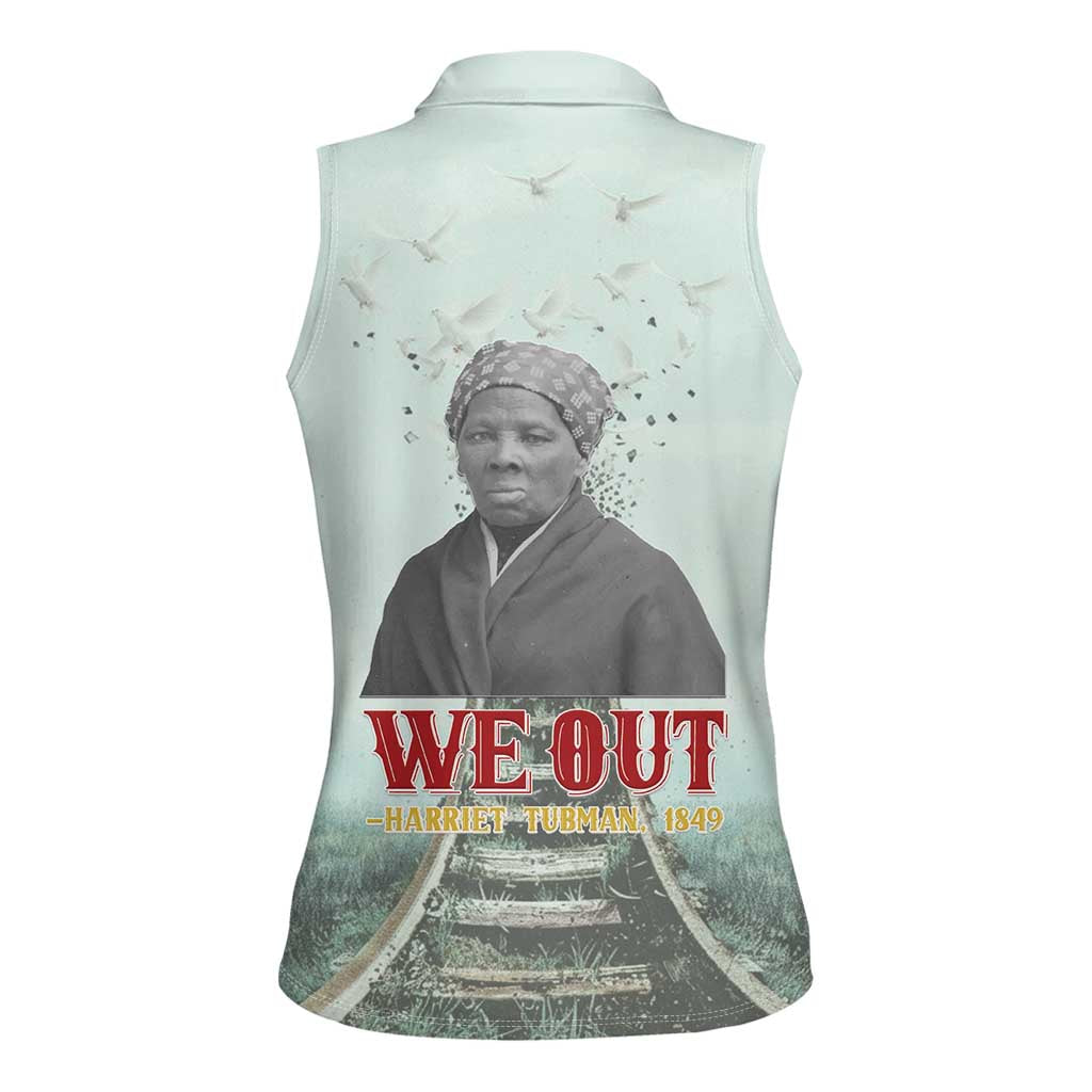 Harriet Tubman 1849 Women Sleeveless Polo Shirt Freedom Fighter Legacy - Wonder Print Shop