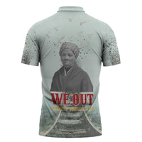 Harriet Tubman 1849 Zipper Polo Shirt Freedom Fighter Legacy - Wonder Print Shop