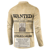 WANTED for Freedom Button Sweatshirt Harriet Moses Tubman - Wonder Print Shop