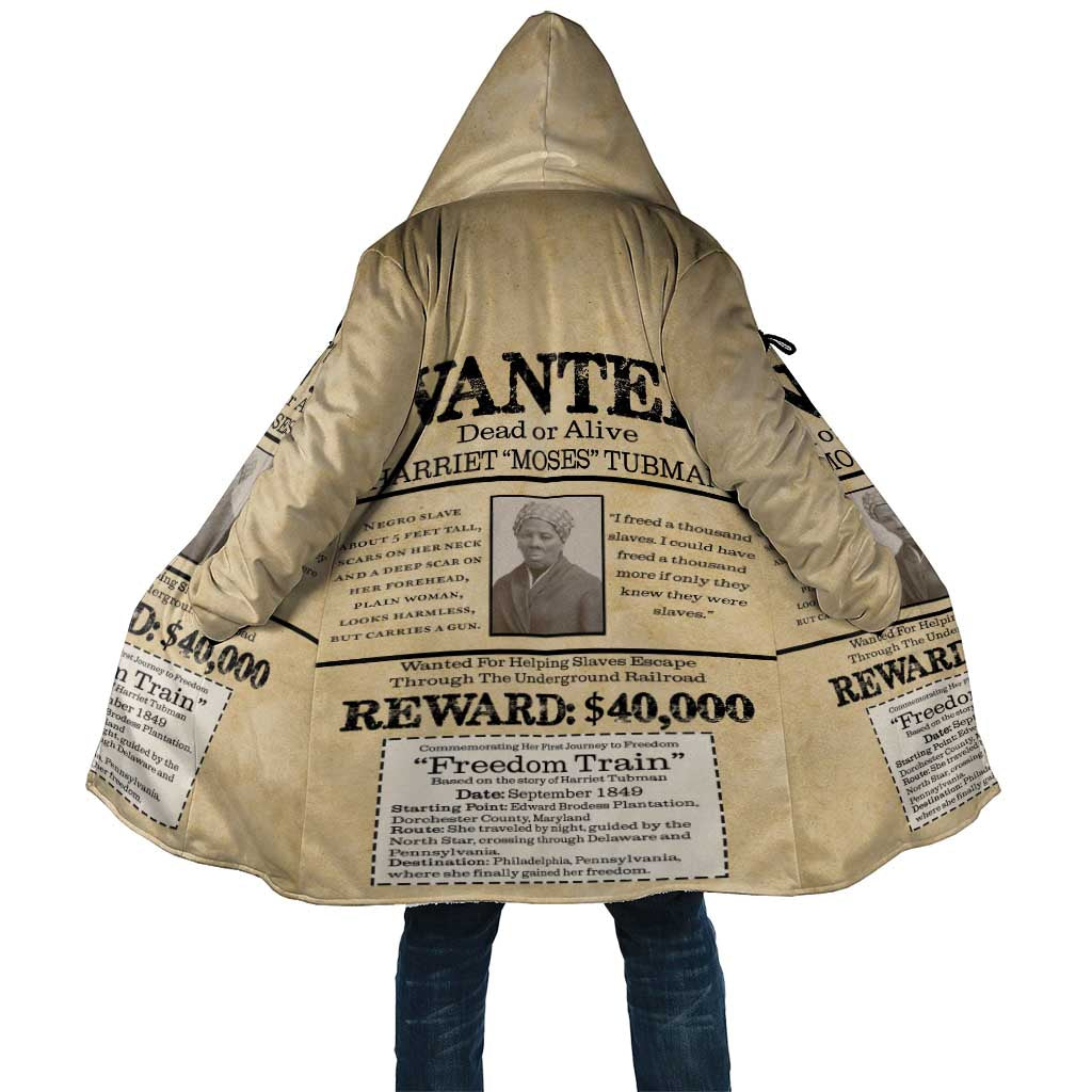 WANTED for Freedom Cloak Harriet Moses Tubman - Wonder Print Shop