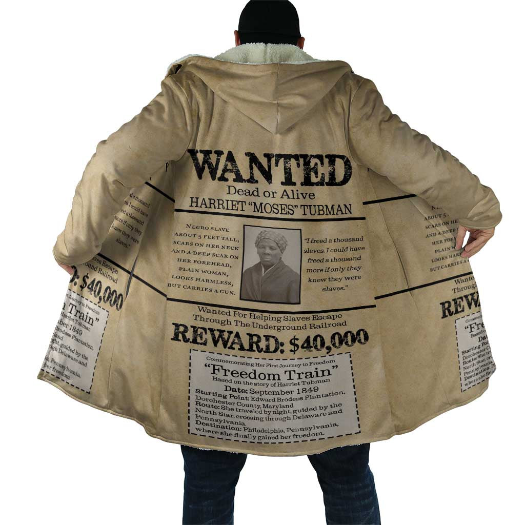 WANTED for Freedom Cloak Harriet Moses Tubman - Wonder Print Shop