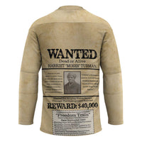 WANTED for Freedom Hockey Jersey Harriet Moses Tubman - Wonder Print Shop