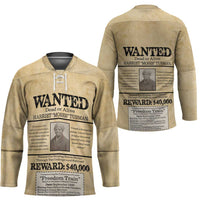 WANTED for Freedom Hockey Jersey Harriet Moses Tubman - Wonder Print Shop