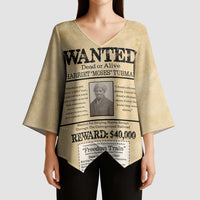 WANTED for Freedom Kimono Sleeve Blouse Harriet Moses Tubman - Wonder Print Shop