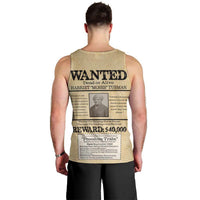 WANTED for Freedom Men Tank Top Harriet Moses Tubman - Wonder Print Shop