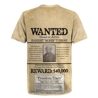 WANTED for Freedom Rugby Jersey Harriet Moses Tubman - Wonder Print Shop